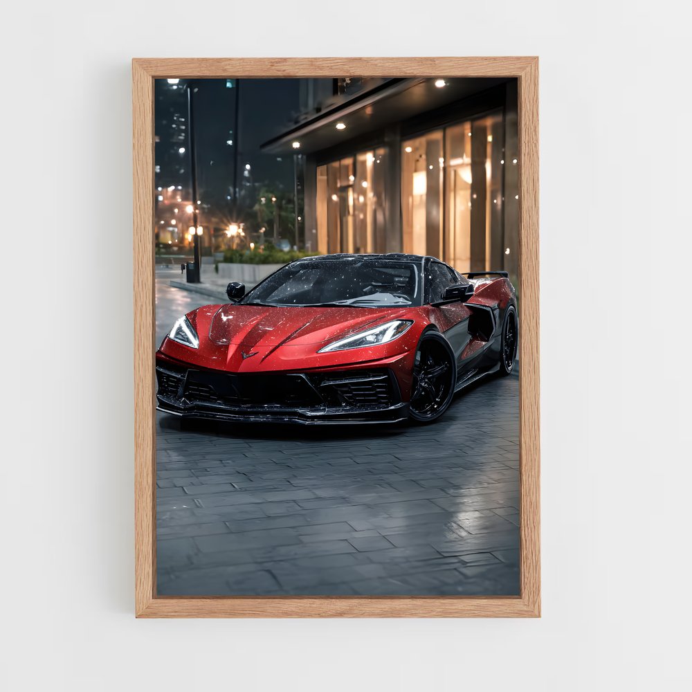 Poster Corvette en Ville – affiche Chevrolet (vue 4)
